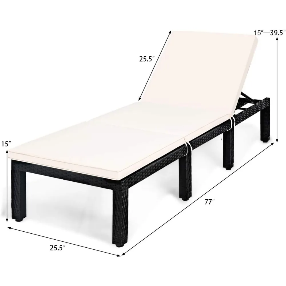 كرسي صالة فناء من الخيزران، كراسي استرخاء بمسند ظهر قابلة للتعديل من الخيزران في الهواء الطلق، كرسي الروطان الخارجي الحديث wi