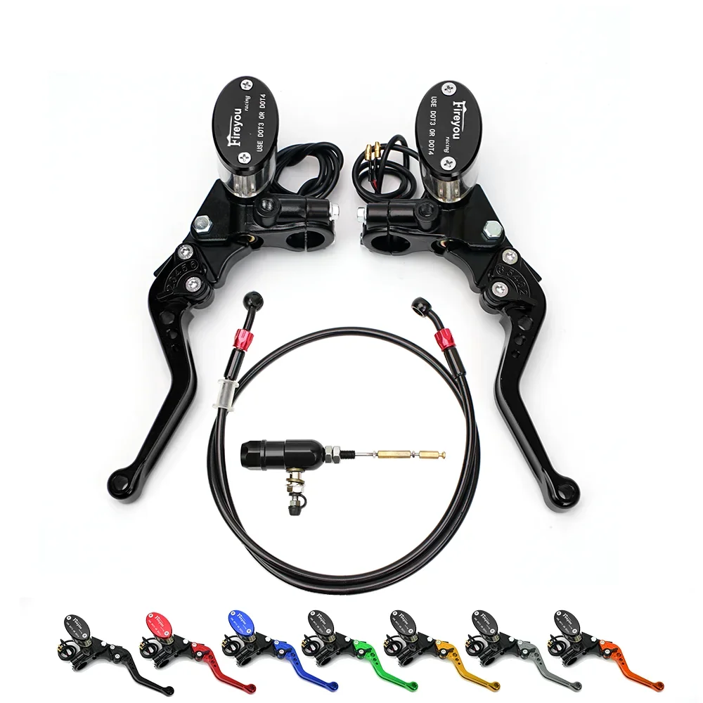 Uniwersalny motocykl hydrauliczny zestaw sprzęgła hamulcowego główny Cylinder 1200mm wąż do roweru ulicznego hulajnoga pedał rower honda Yamaha