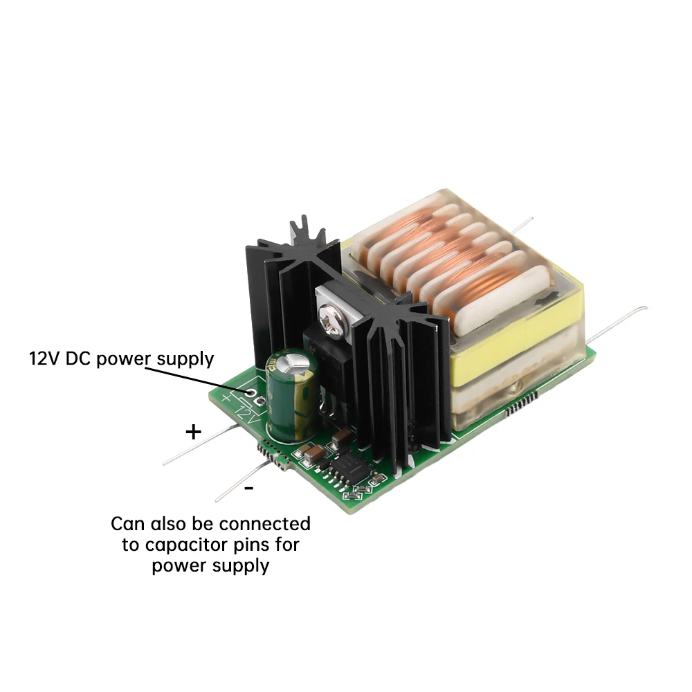 DC7-9V to 10KV High Voltage Generator Booster Module Purple High Temperature Arc High Voltage Module for Teaching Experiments