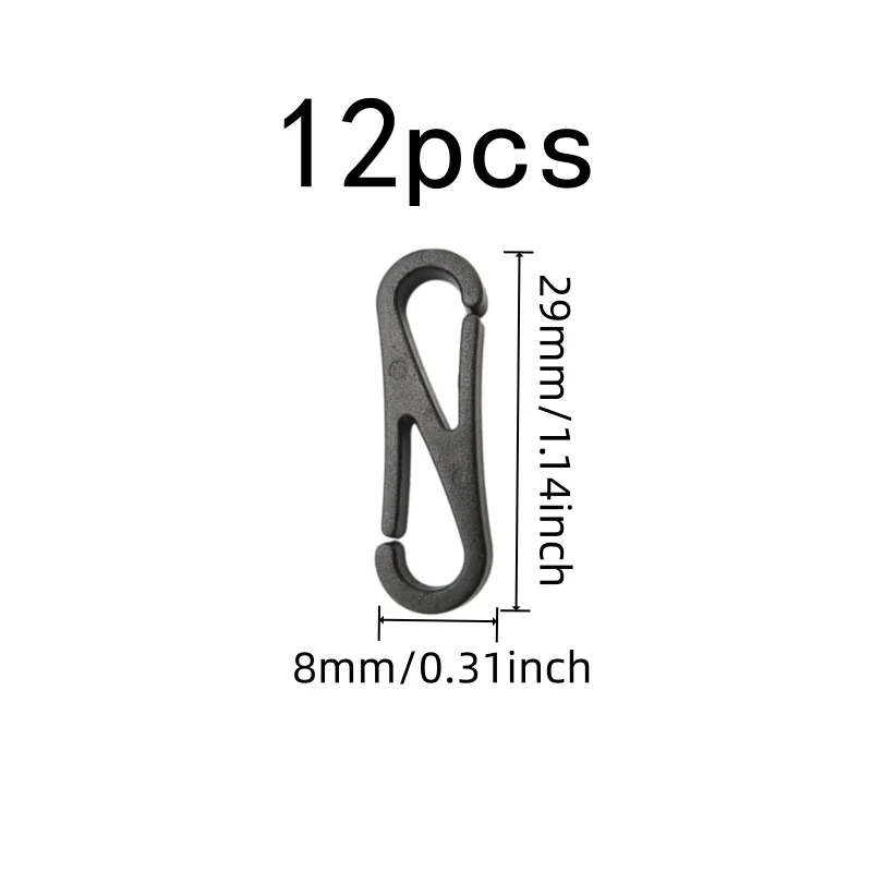 12 pcs Double Head Connectors, Double Head Connection and Flexible Figure-8 Design, ideal for Mask Strap Replacement