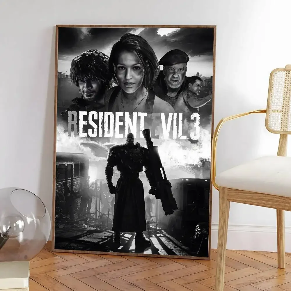 لعبة R-Residents Game Evil Poster HD ديكور المنزل لزجة جدار مقاوم للماء غرفة المعيشة المنزلي بار ديكور جمالي