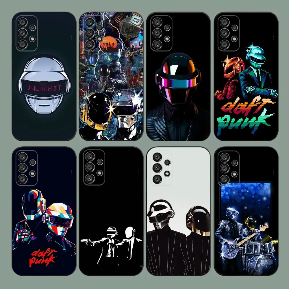 

Daft Punk Rock Band Phone Case For Samsung Galaxy A20,A21s,A22,A31,A32,A52,A53,A72,73,A80,A91 Soft Black Cover