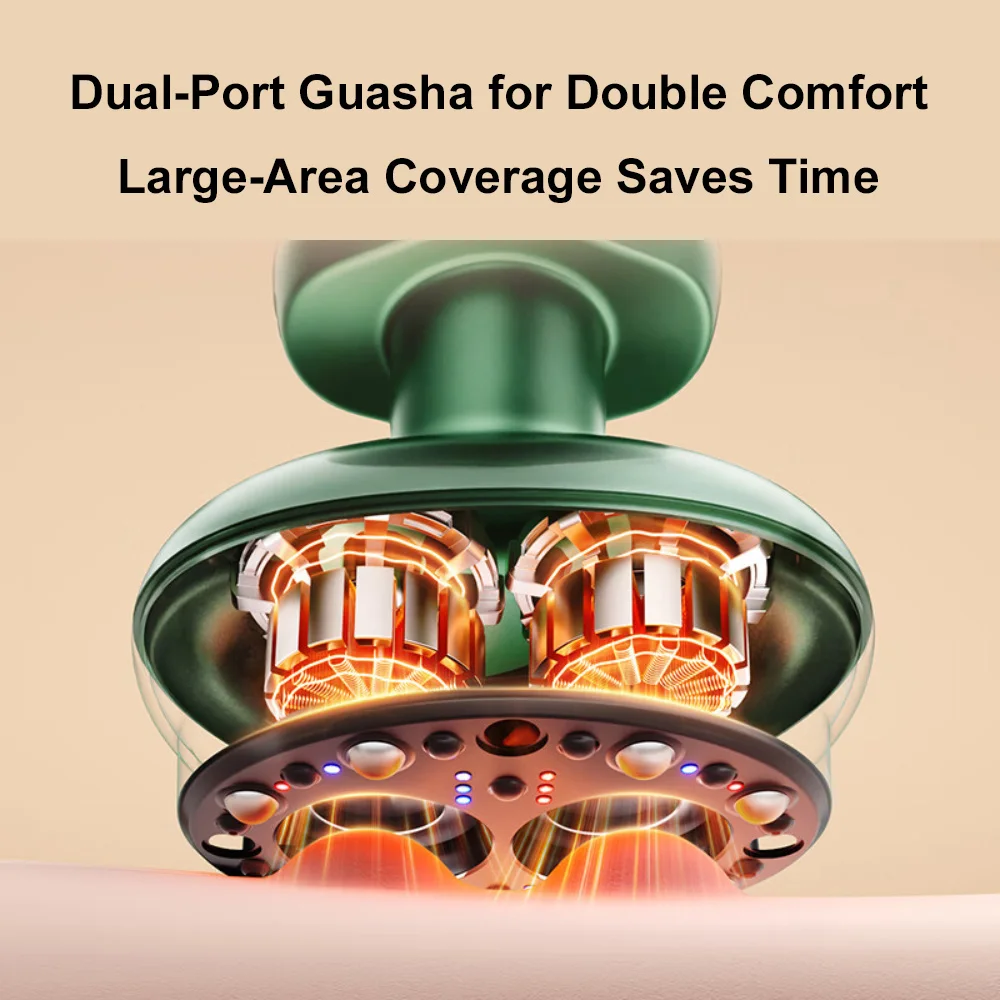 Elektryczny masażer Gua Sha, inteligentny masażer bańkami, wibracyjny masażer do skóry, skrobanie, wyszczuplanie, masażer do drenażu limfatycznego, spalacz tłuszczu