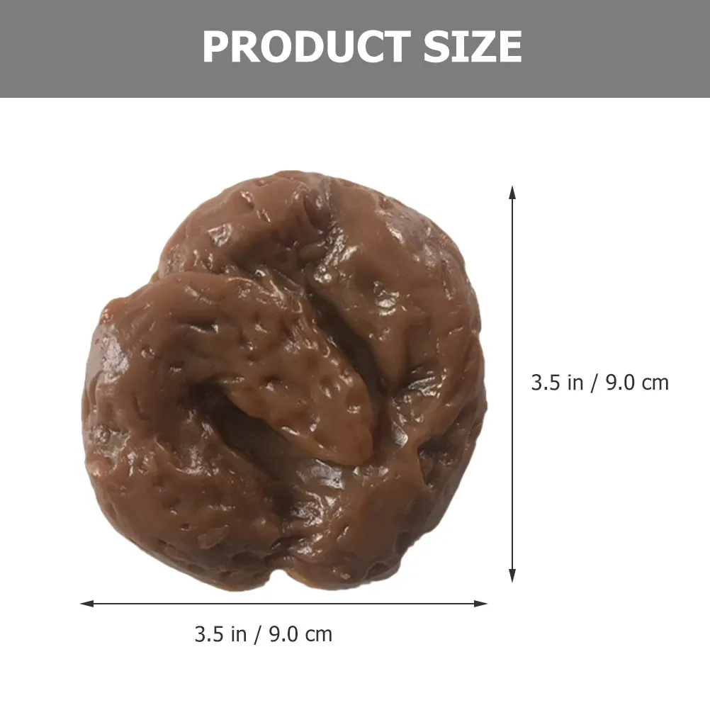 5Pcs Funny Trick Poop Prank Props Realistic Texture Detailed Shape for Halloween April Fools Party Office Scare Fun
