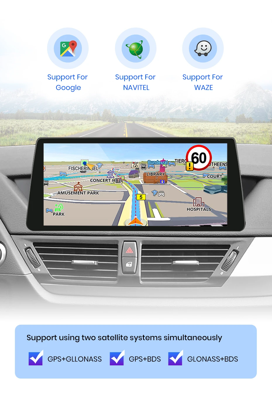 Junsun 12,3 zoll CarPlay Für Apple Auto Radio Multimedia Für BMW X1 E84 2009-2015 Bluetooth Drahtlose Android auto GPS Stereo – Detail 13