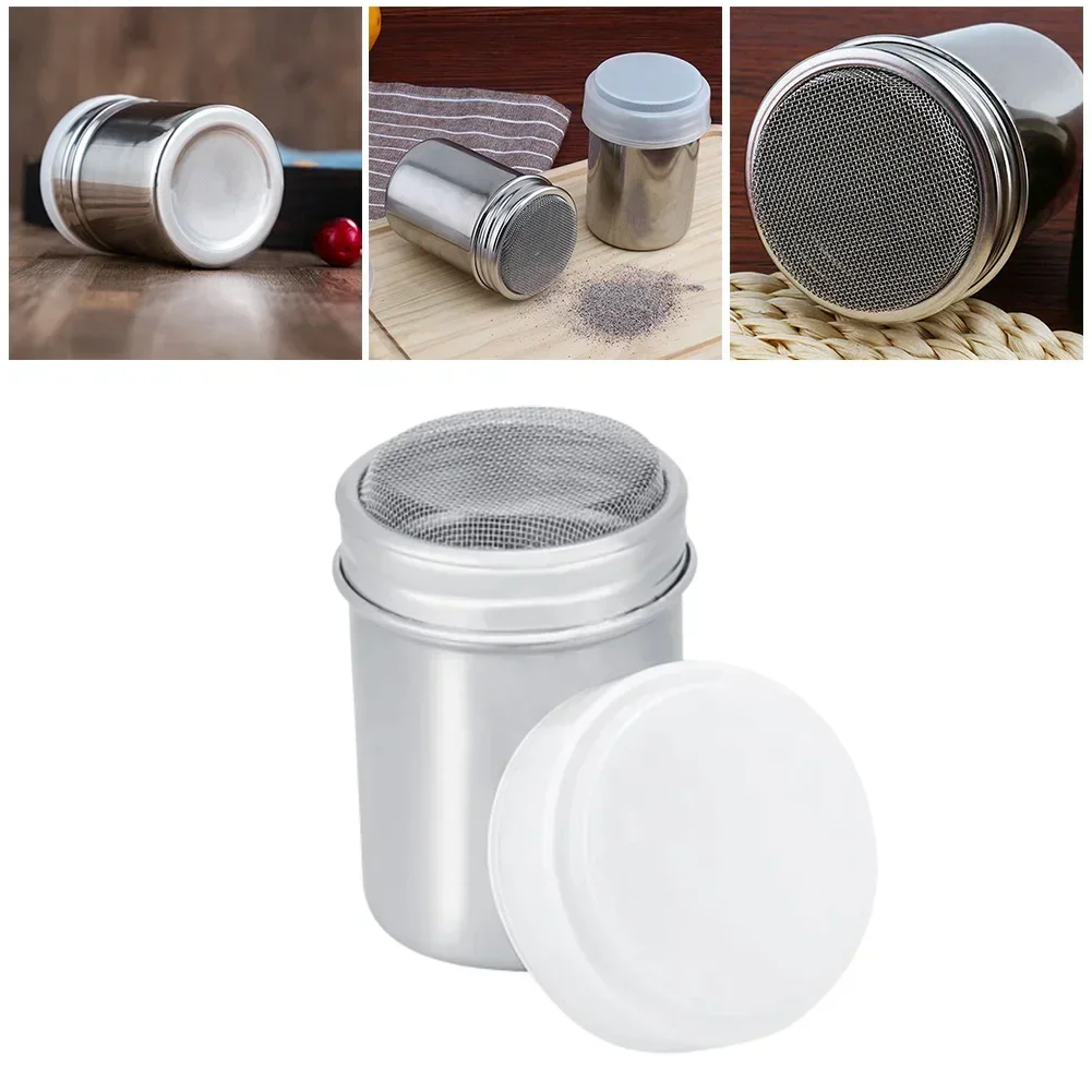 Powder Icing Sugar Cocoa Sugar Chocolate Flour Duster Shaker Tool Stainless Steel Duster Kitchen Tools Gadgets Coffeeware