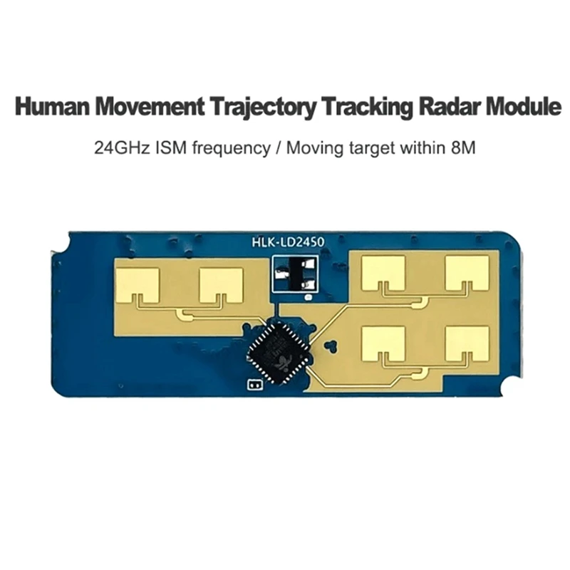 24G HLK-LD2450 Millimeter Wave Human Movement Tracking Radar Sensor Module LD2450 Sensing Distance 8M Smart Home A Easy To Use