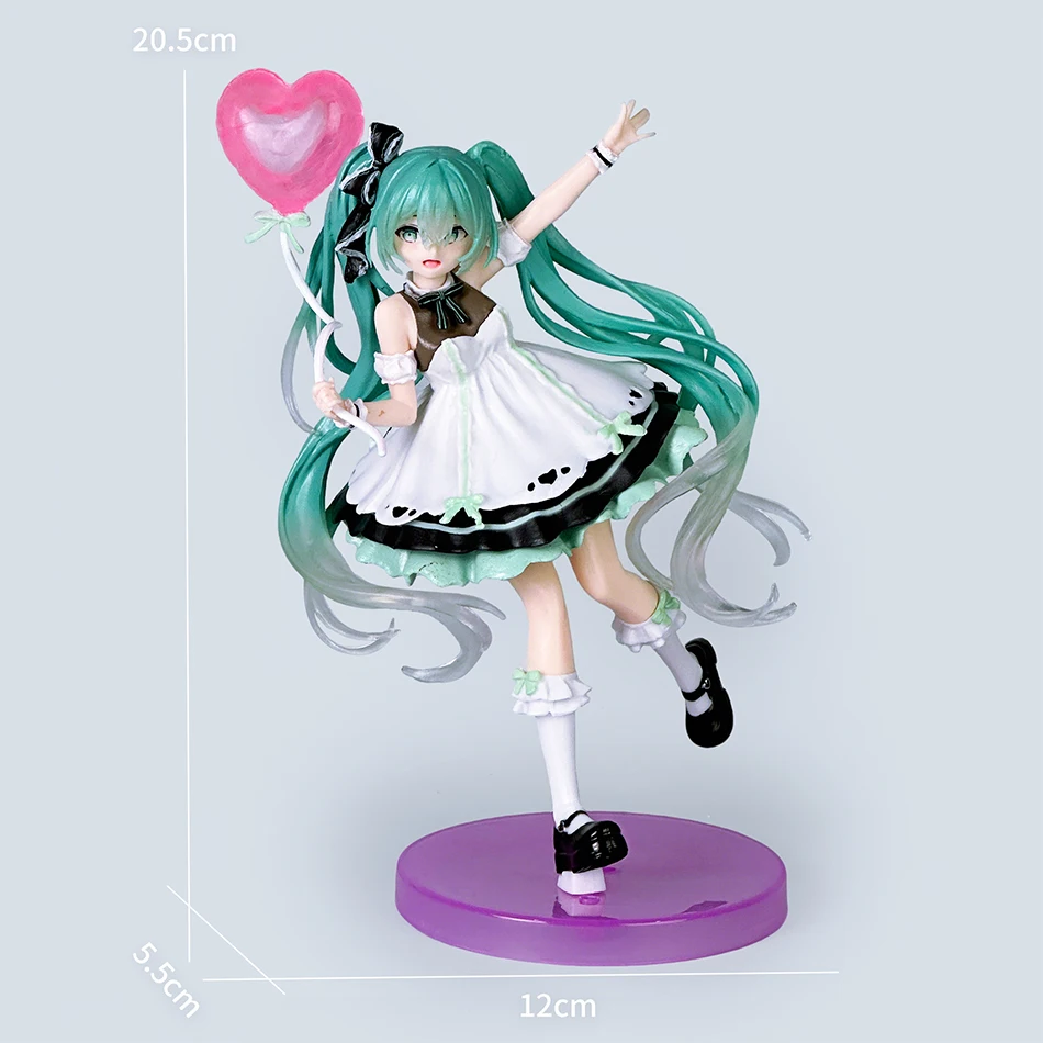 New Hatsune Miku Anime Figure Toys Birthday Party Styling MIKU Kawaii Cartoon PVC Action Figurine Model Doll Birthdays Gift Kids - view 5