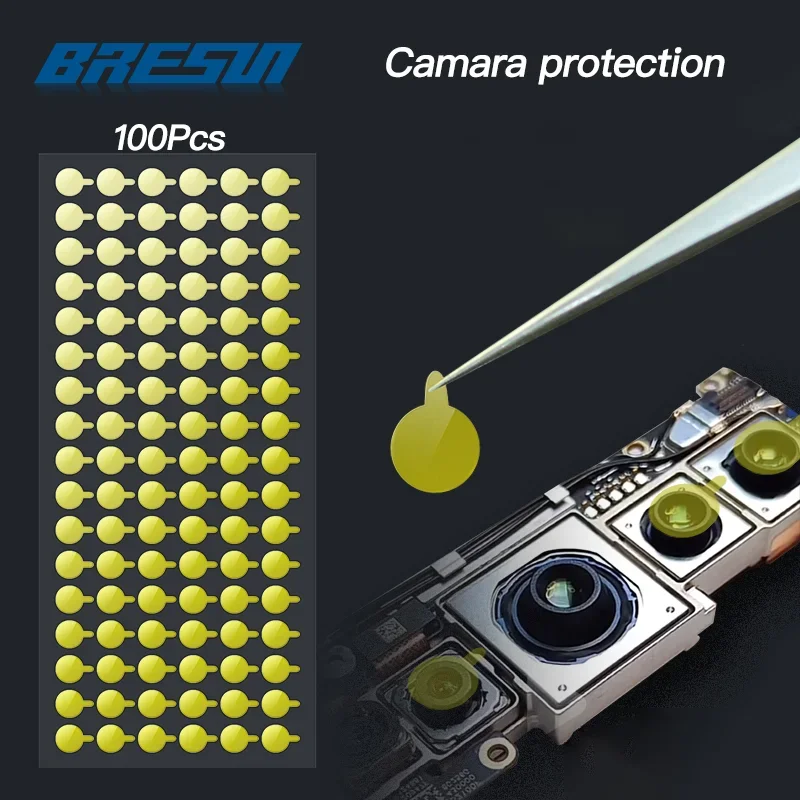 100Pcs Protective Camera Sticker For IPhone X XR XS 11 12 13 14 15 Pro max Camera Repair Infrared Dot Matrix replacement Protect