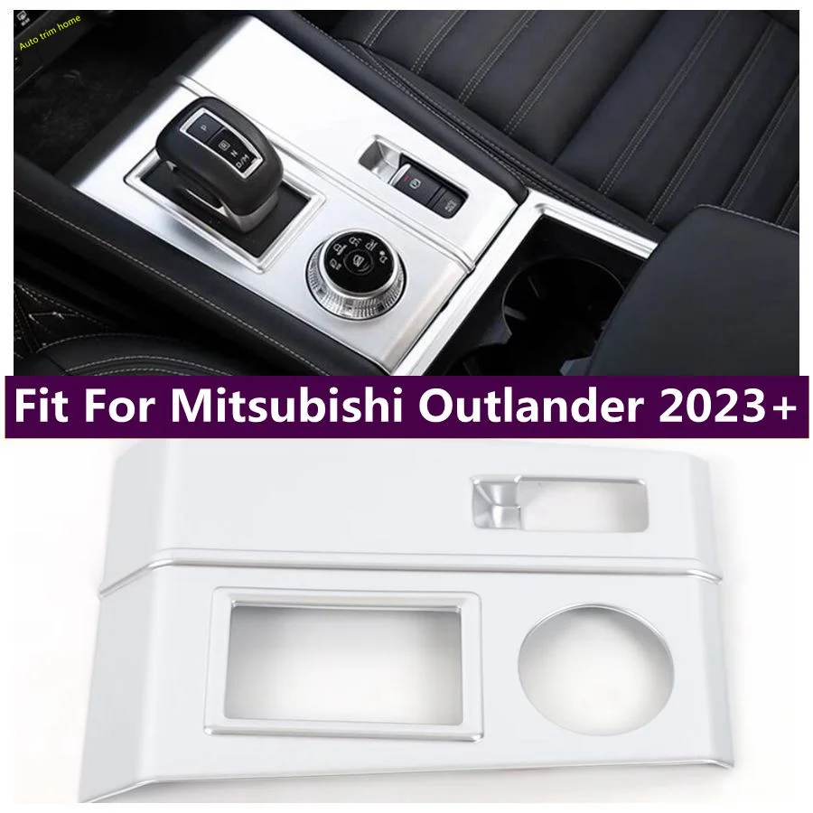 

Center Console Stalls Gear Shift Box Decor Panel Cover Trim Fit For Mitsubishi Outlander 2023 2024 Car Accessories