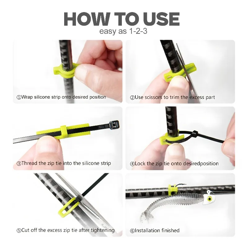 خطاف تعليق طعم السيليكون ​   - شماعة قضيب عالمية لصيد الأسماك الدقيقة، حامل طعم لما يصل إلى 12 قضيبًا، اختيار كومبو القيمة