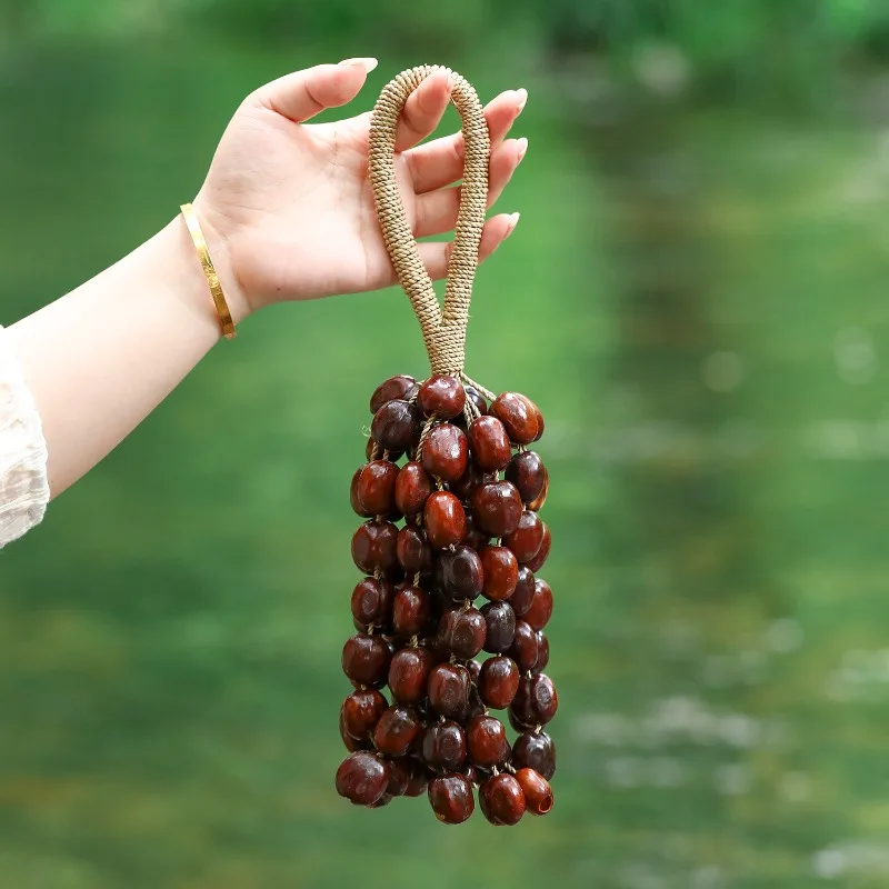 

Звуковое исцеление, ручной колокольчик, йога, медитация, фруктовая ракушка, колокольчик, портативный подвесной ручной колокольчик, расслабляющий диатонический колокольчик из орехового скорца