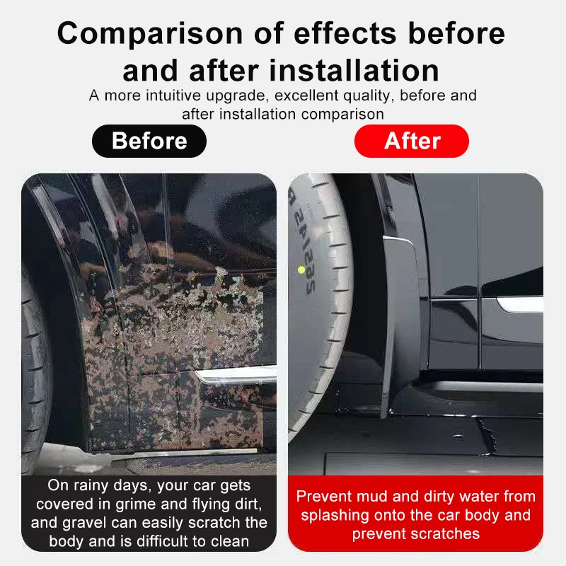 درابزين السيارة لـ Denza D9 2022 2023 2024 طلاء الخبز المضاد للحشف واقيات الطين اللوحات الحرس سبلاش رفرف الطين أجزاء الملحقات #3