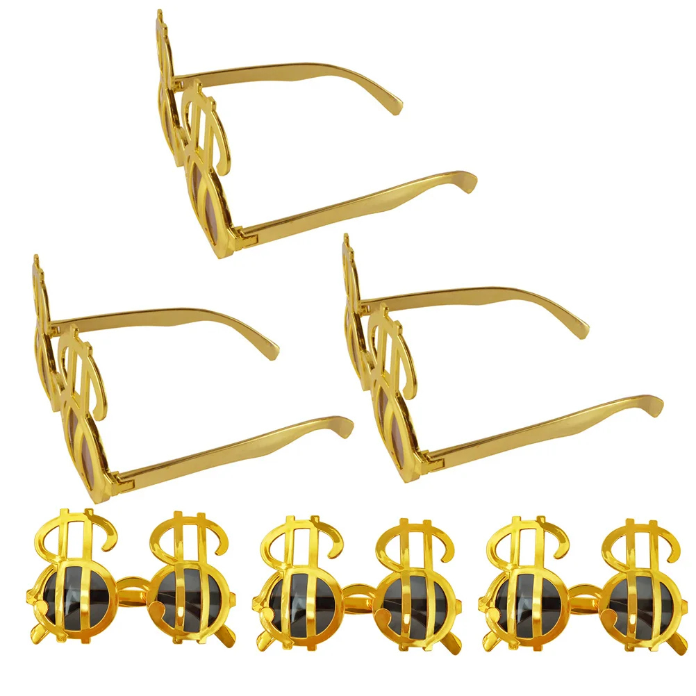 

6Pairs Dollar Sign Party Glasses Eyewear Birthday Photo Prop Novelty Party Favors Glasses Props Eyewear Costume
