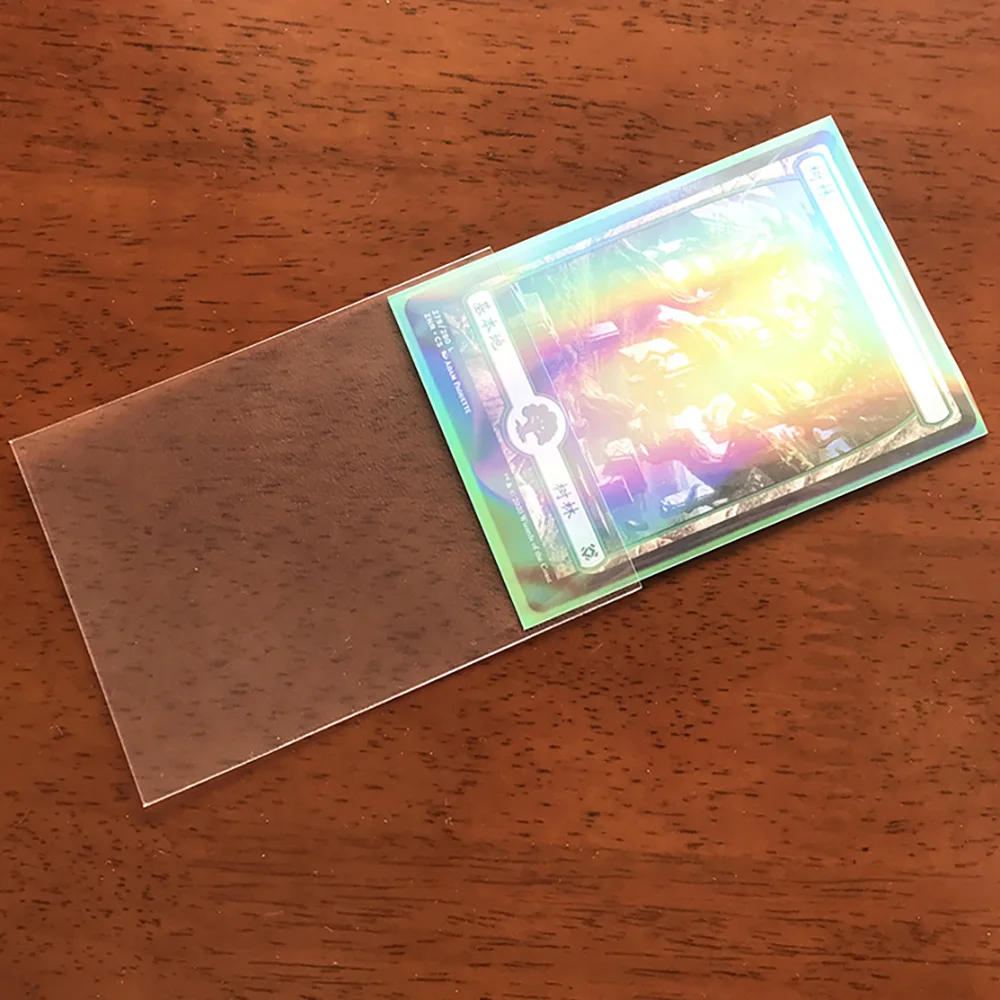 Fundas protectoras transparentes para cartas, protectores de protección TCG de tamaño estándar, 60 piezas, 69x94mm, PKM