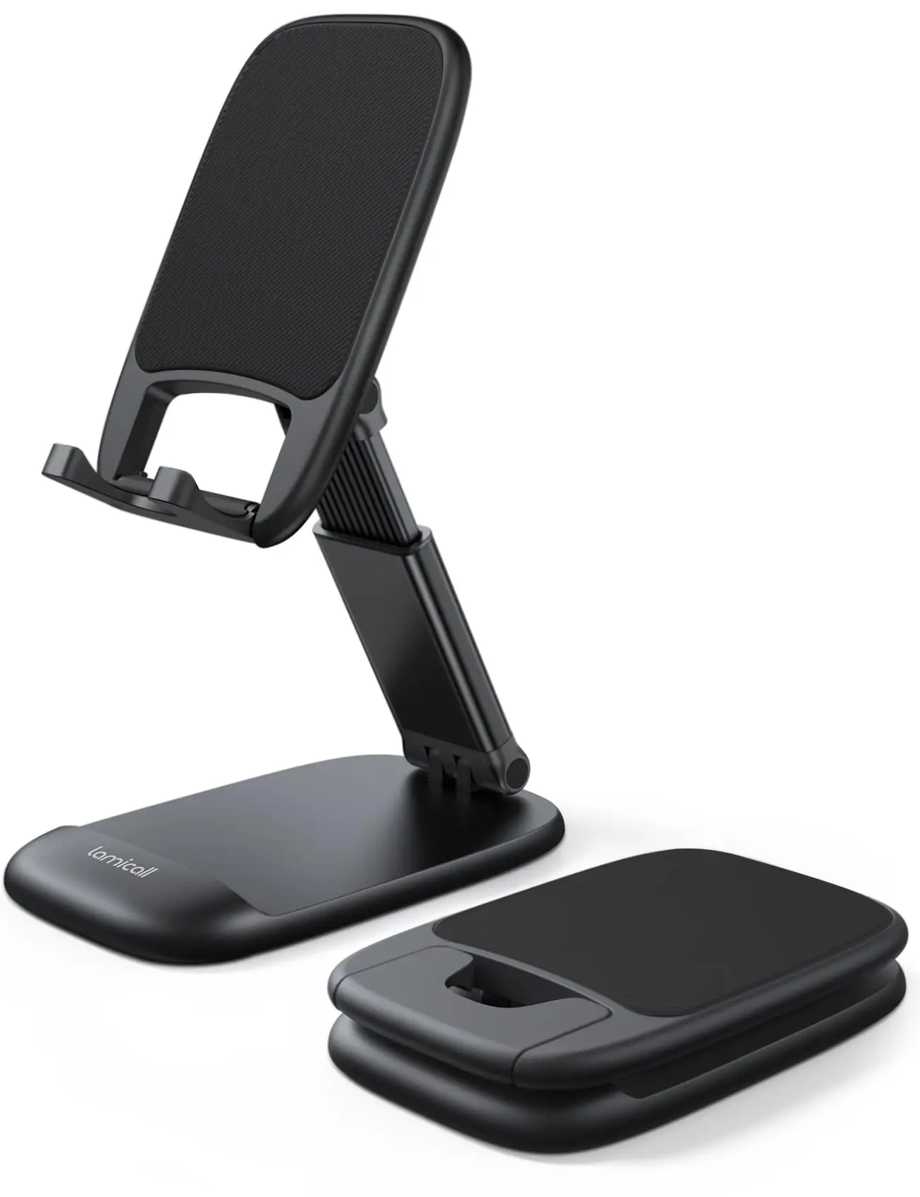 

Foldable Desktop Mobile Phone Stand with Adjustable Height, Universal Holder for Smartphones, Home Office Desk Accessory