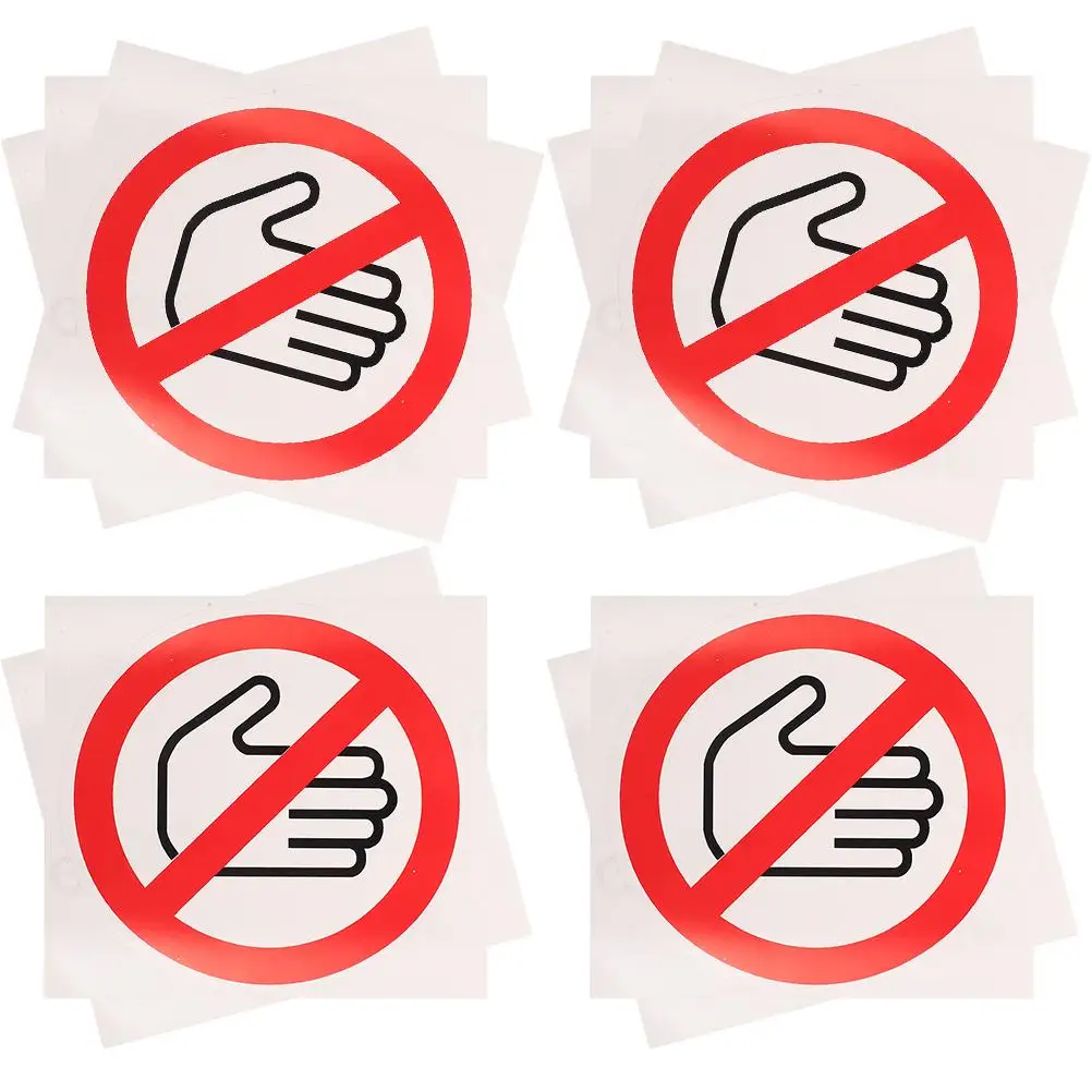 Do Not Touch Warning Sign Stickers Safety Decal For Factory Construction Site No Touch Label Machine Caution Traffic Safety