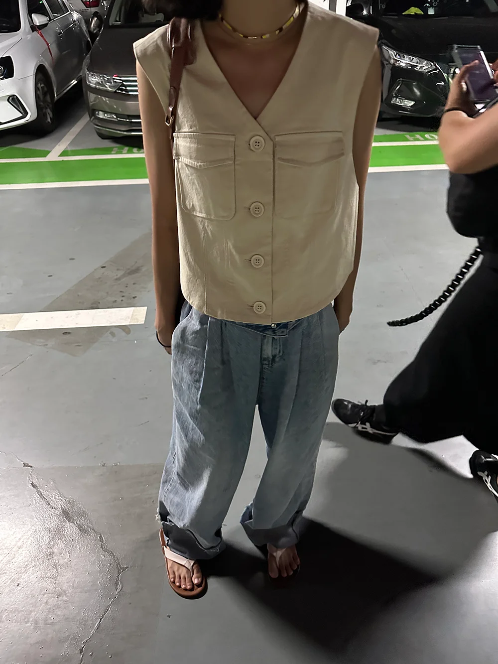 

Vests Waistcoats Thin Womens Vest Halter Top Woman Fall Quilted Color-Block Oversized Mountaineering Rainproof Sun-Protective OL