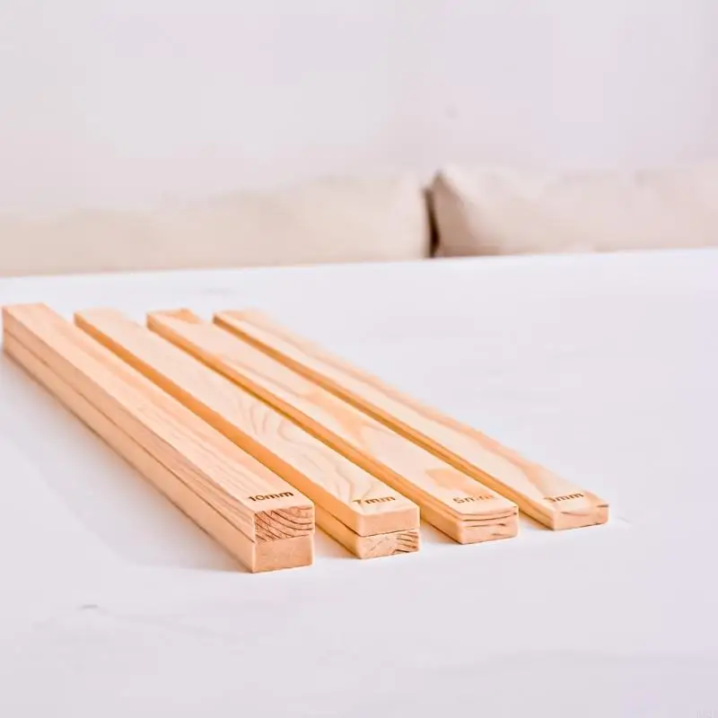 P82E 8Pcs Pottery Teaching Rolling Mud Guide Clay Tool for Pottery Teaching Polymer Clay Depth Guide Pottery Tool