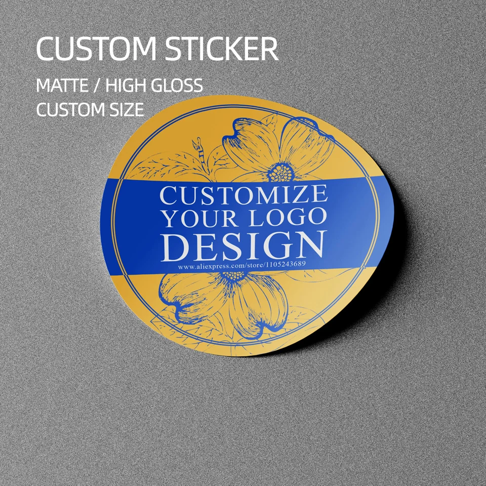 

Customizable Photo Stickers with Multicolor Logos - Durable Waterproof Labels for Promotional Events & Corporate Gifts & Weding