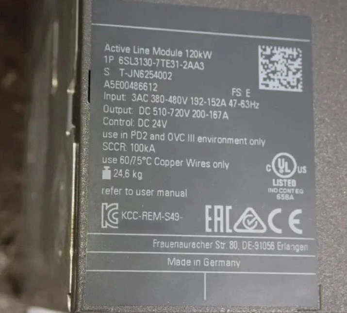 Brand New 6SL3130-7TE31-2AA3 1Pcs Original 6SL3130 7TE31 2AA3 Fast Delivery