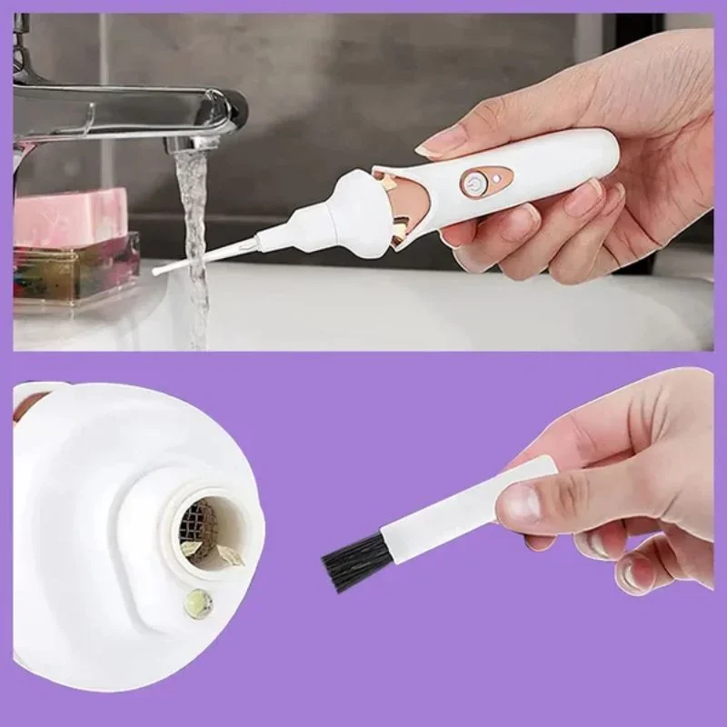 Electric Luminous Ear Pick Rechargeable Electric Ear Suction Device Painless Ear Cleaner Ear Wax Removal with Light Ear Care