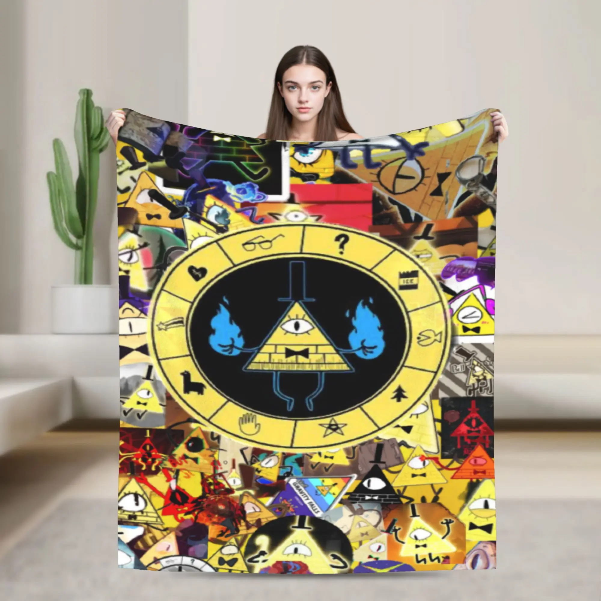Gravitys Falls Blanket Super Soft Cozy  Throw Blankets for Bed 50x60 Inch Multiple Sizes Bedding Throws