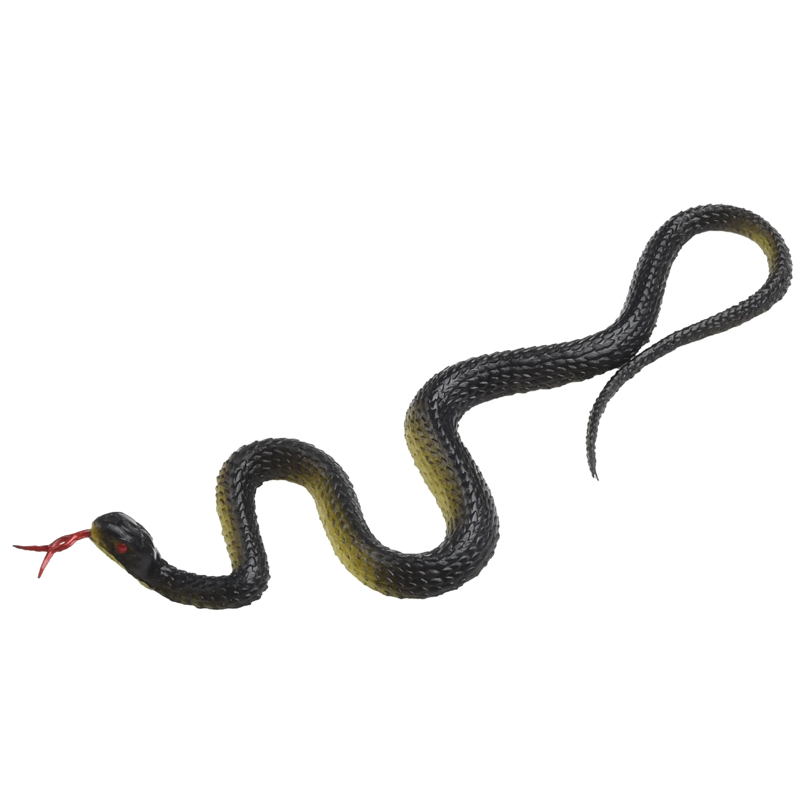 Garden Plants Fake Snake Realistic Light Weight Prank Reduce Pressure Rubber Black Decoration Tongue Out Garden