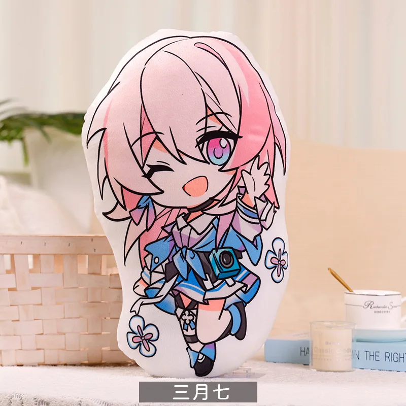 Game Honkai Star Rail Sofa Plush Pillow Kafka March 7th Seele Bailu Jing Yuan Anime Cushion Peripheral Stuffed Doll Toys