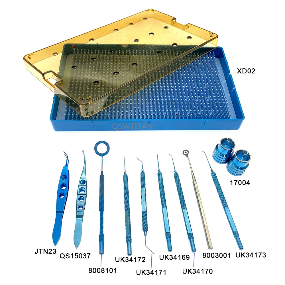 Keraring Instruments Set Ophthalmic Surgical Instruments 1 Set Corneal Ring Set Double Eyelid Cosmetic Tools Kit