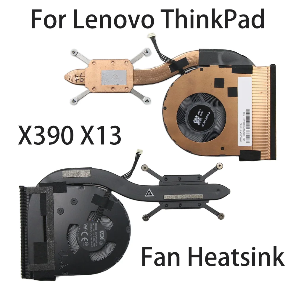 Original For Lenovo ThinkPad X390 X13 Laptop Fan Heatsink CPU Cooler Cooling FRU:5H40W36668 5H40W36667 5H40W36666