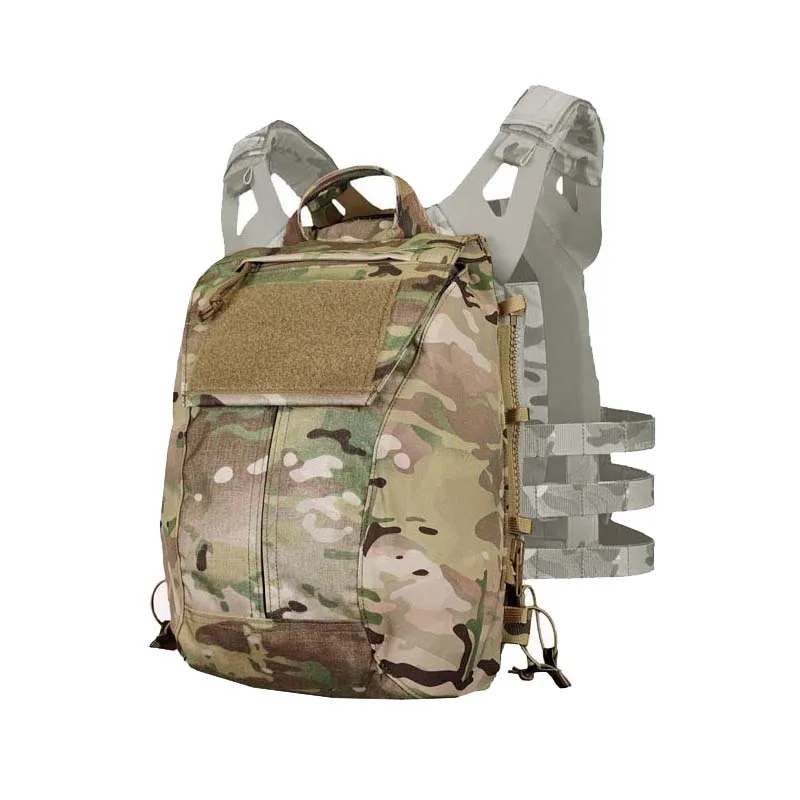 

Tactical Vest Zip-on Panel Pack Bag, JPC2.0 CP Molle Plate Carrier Zipper-on Backpack, Storage Bag