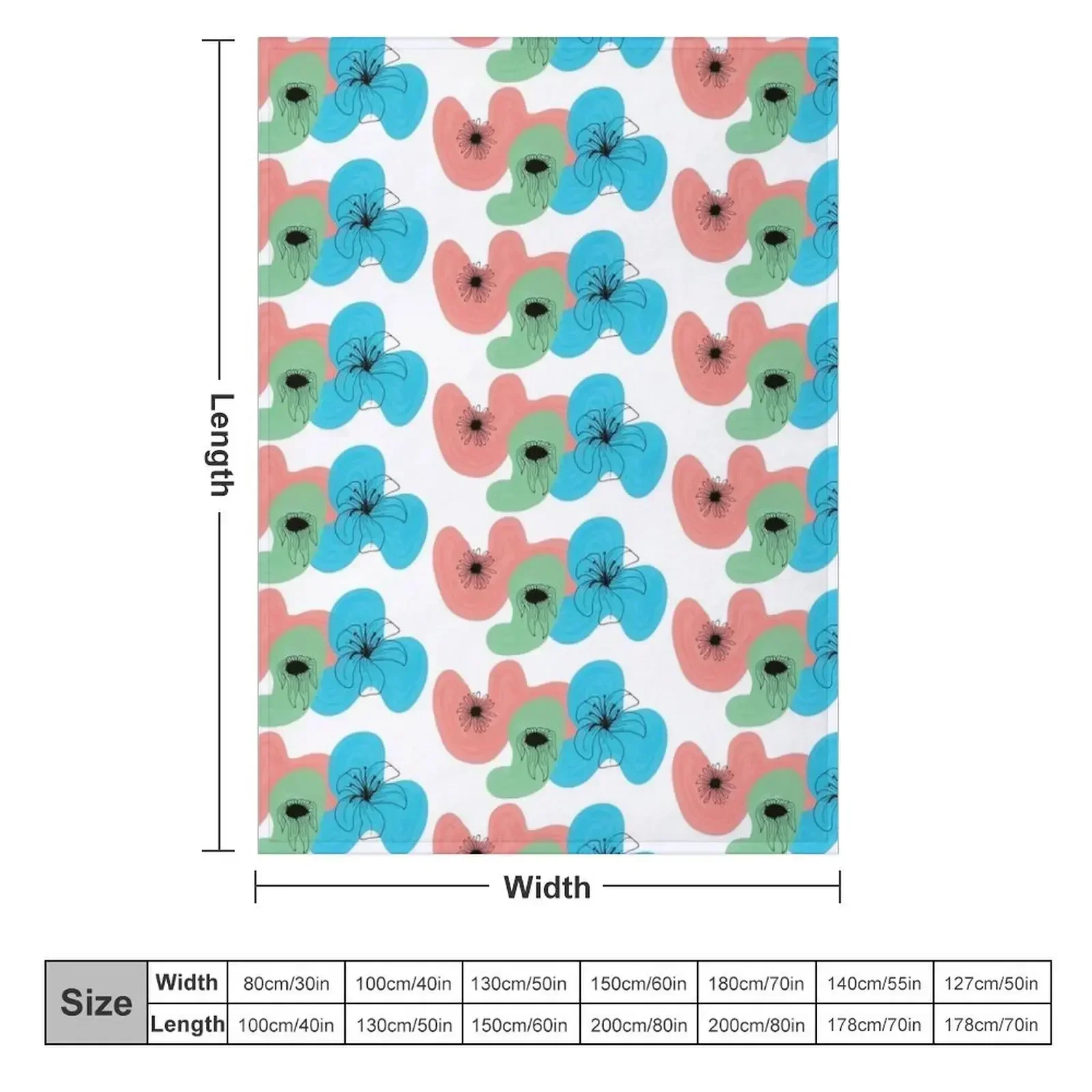 Power Puff Flowers Throw Blanket Bed linens Cute anime valentine gift ideas Blankets