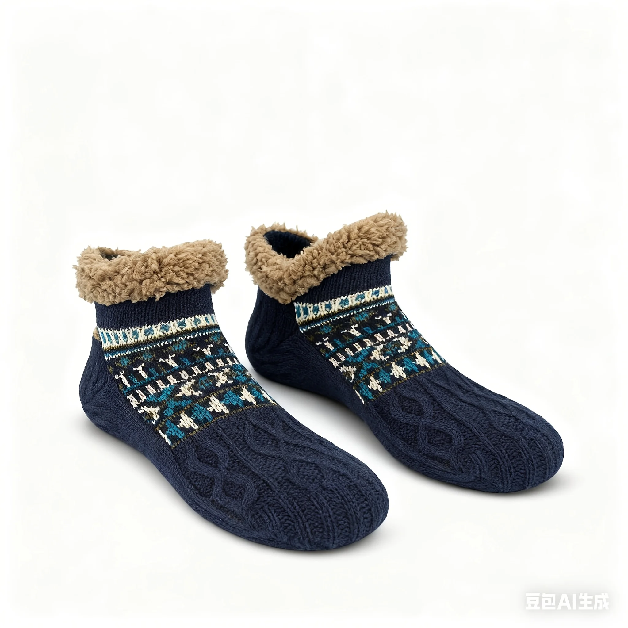 زوج من الجوارب الشتوية الدافئة للرجال، جوارب أرضية سميكة من القطيفة، جوارب للطقس البارد، جوارب قابلة للتنفس، جوارب نوم رجالية #2