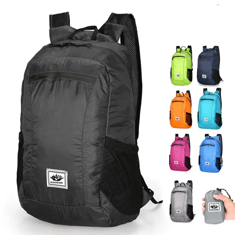 Wear Resistant Waterproof Bags Women Folding Outdoor Backpack Men Large Capacity Lightweight Sports Travel Backpack