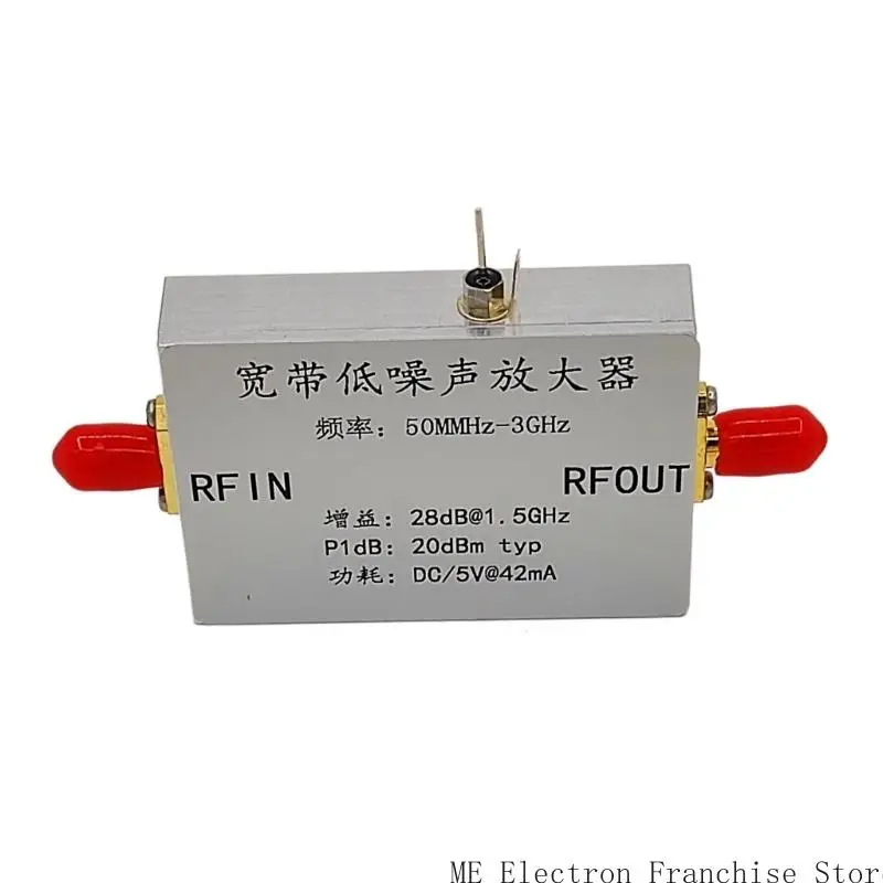 

Double Stage Broadband Amplifier Module 50MHz to 3GHz With Adjustable Filter Compatibility Suitable for Receiver Systems