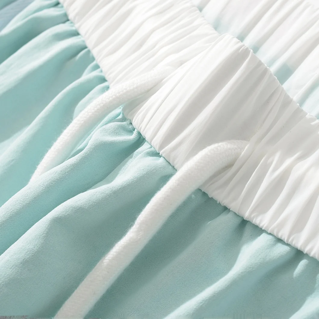 กางเกงทำงานลายทางสไตล์อเมริกันสำหรับผู้หญิง กางเกงลำลองทรงหลวมสำหรับฤดูร้อน กางเกงกีฬาขายาวทรงกว้าง กางเกงสีดำ สไตล์สาวฮอต