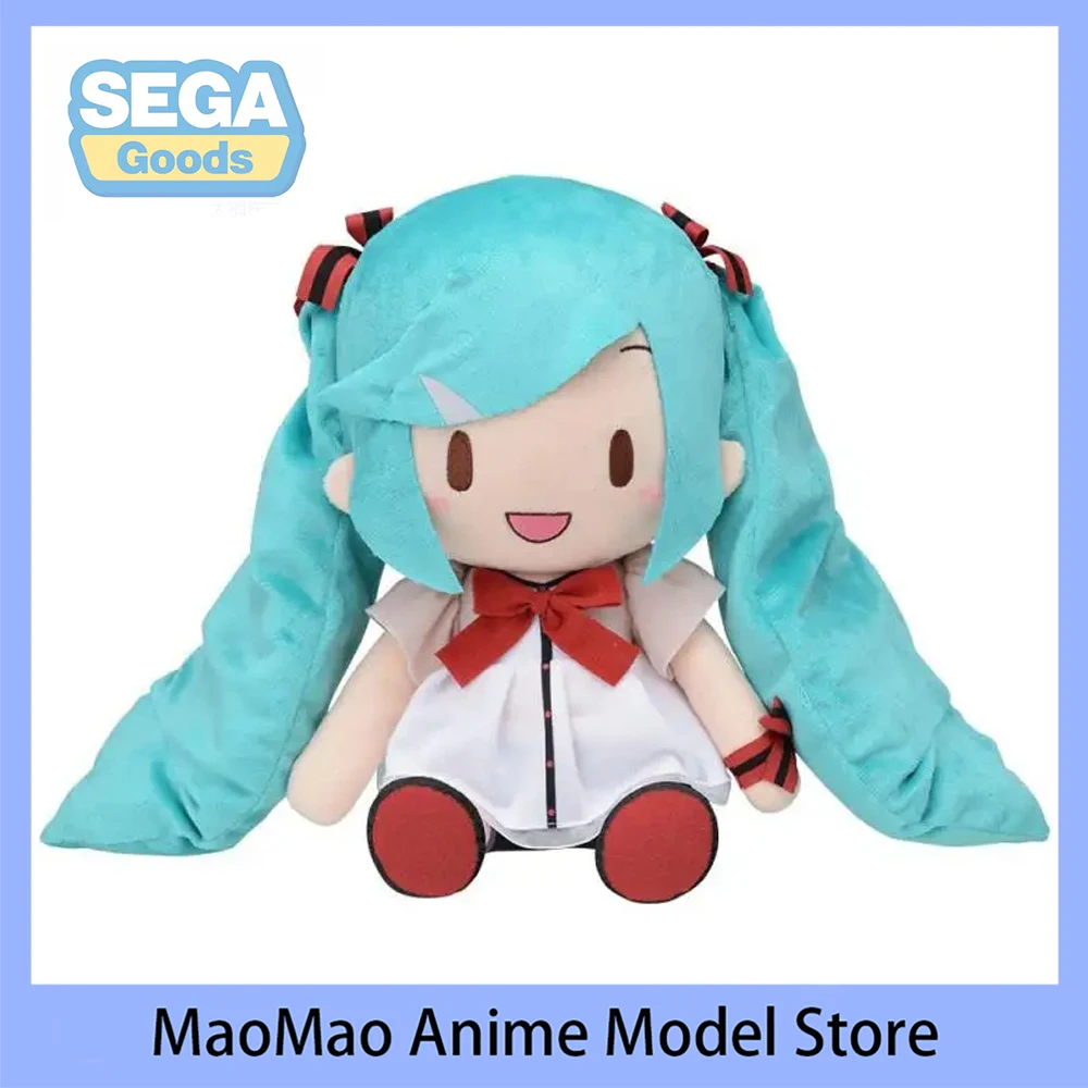 

In Stock Original SEGA Plush Doll Hatsune Miku Project Diva Mega 39's Anime peripherals Plush Model 27Cm kawaii Girl Gift