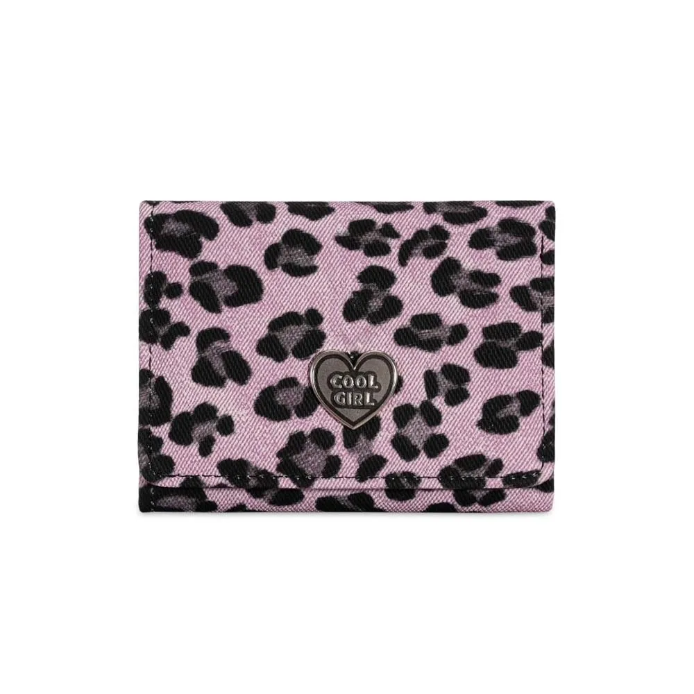 

Coin Pouch Portable Leopard Print Wallet Texture Multiple Card Short Square Purse Retro Mini PU Card Bag Women