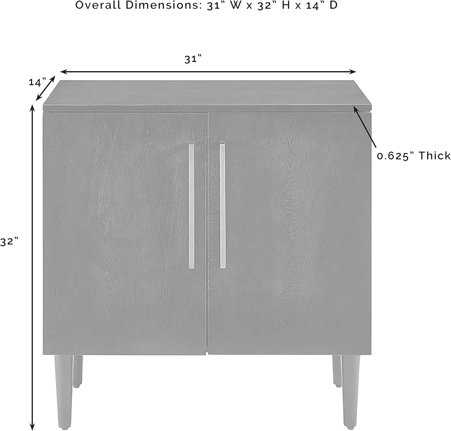 Mobili Everett Console Cabinet, mogano