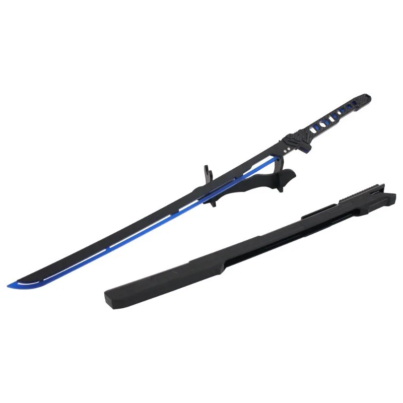 80cm/31.5in Cyberpunk Katana Sword Luminous Toys with Sheath Model Props Acrylic Game Cosplay Peripherals Party Supplies Display