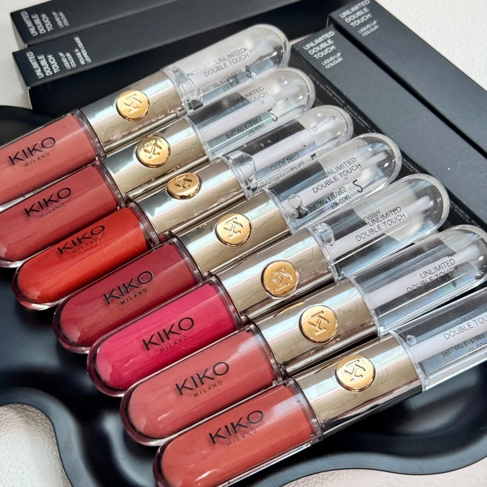 Kiko Milano Limited Edition Lippenstift mit doppelter Spitze, transparenter Spiegel, nicht verblassend, nicht klebend, Lipgloss, Make-up – Detail 6