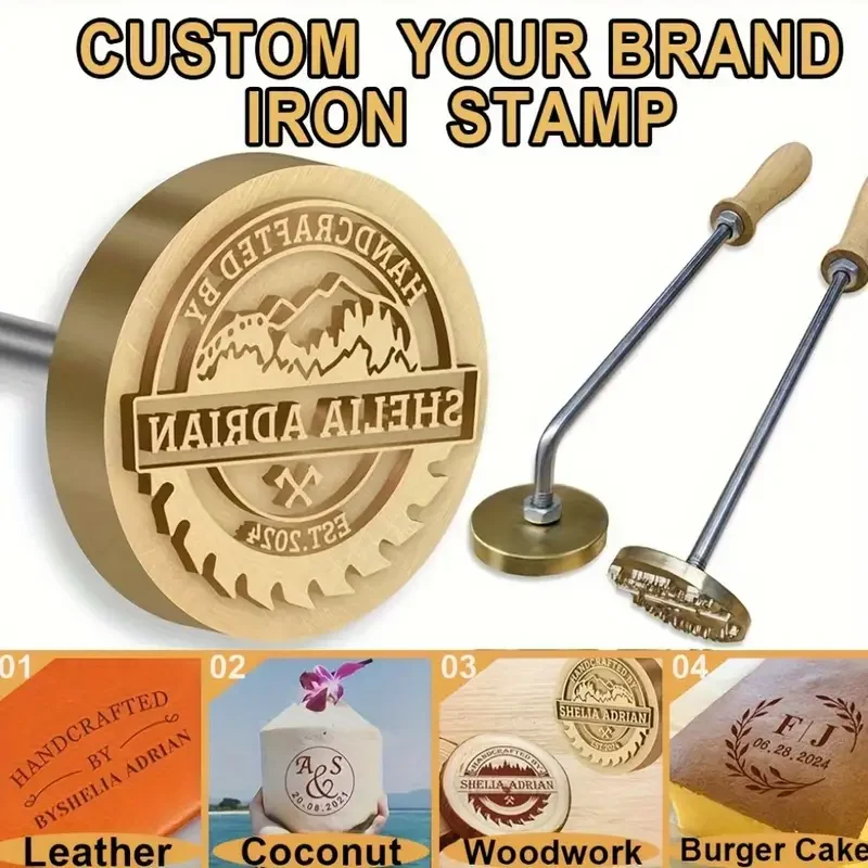

Пользовательский логотип, брендинг, железный нагревательный штамп, персонализированная горячая латунь для пекарни, торта, хлеба, гамбургера, дерева, подарок «сделай сам», электрическая форма для штамповки