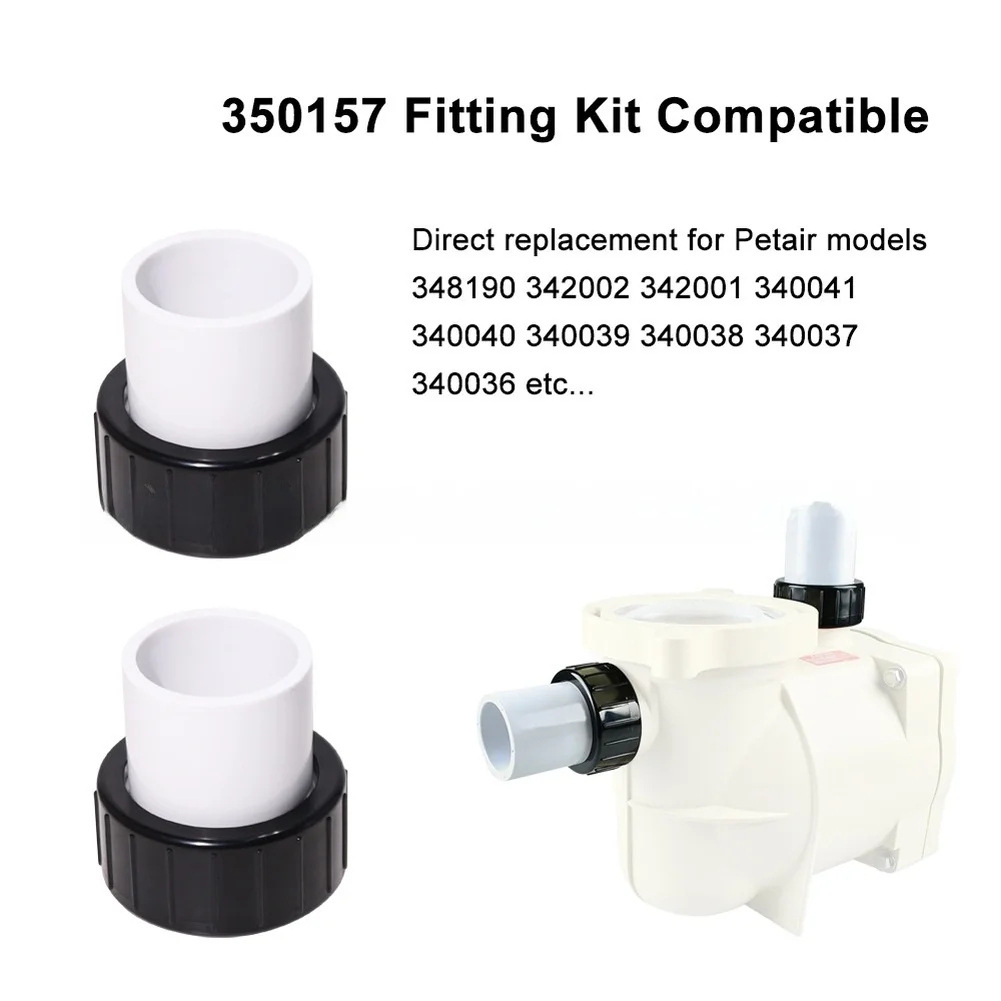 1.5 Inch ABS Pool Filter Connector Kit for Pentair Models Including 348190 342002 342001 340040 and Compatibility