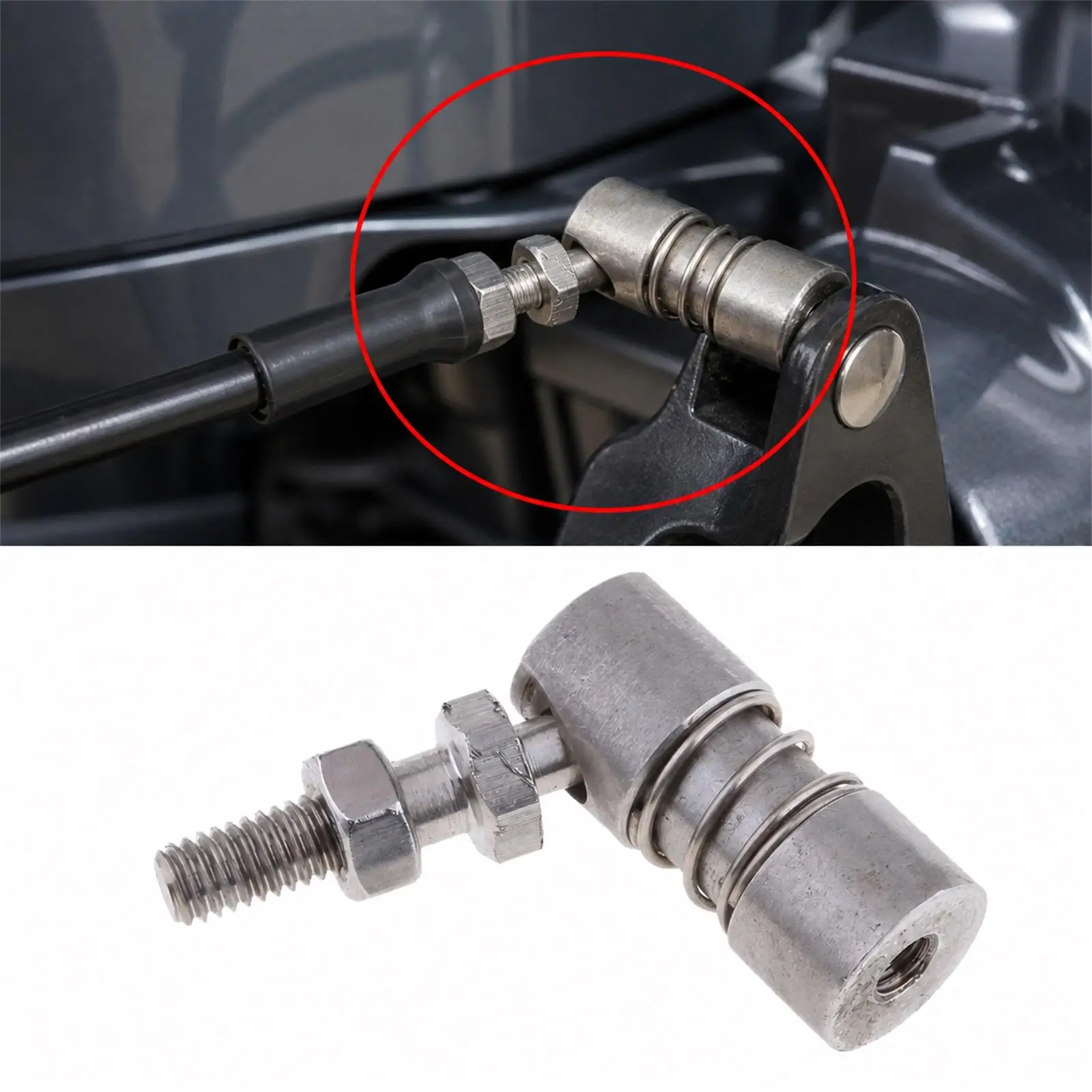 Control Cable Shift Throttle Ball Joint Stainless Steel 5mm Hole for Boat Propeller Systems