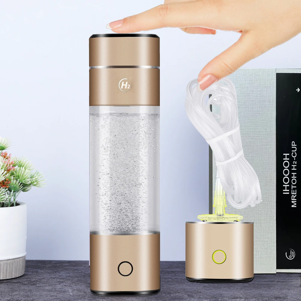 IHOOOH Hydrogen Generator water bottle efficiently produces hydrogen H2 water cup Equipped with low frequency 7.8Hz resonance