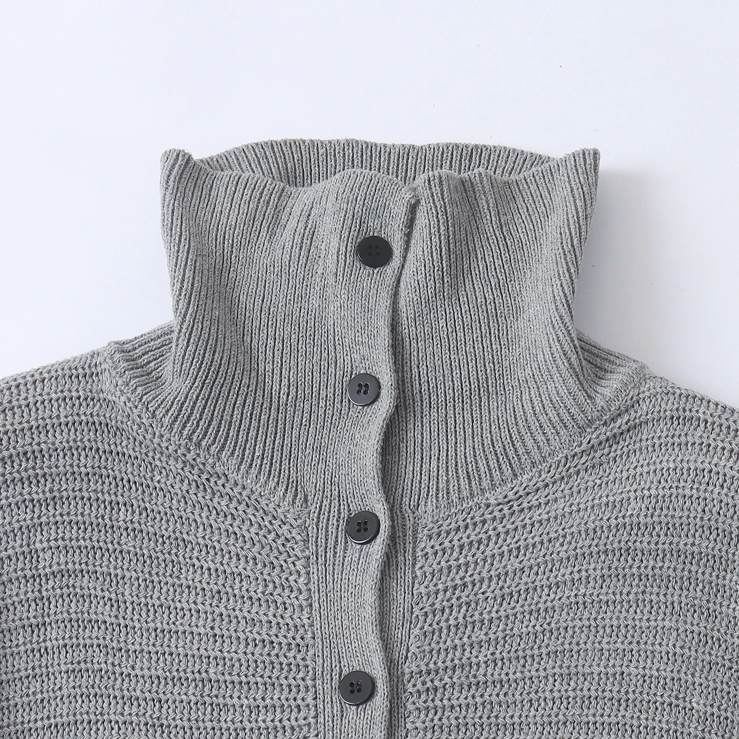 Autumn Winter Women's Loose Long Sve Knitwear Collared Versatile Slimming Sli Casual Faionable Polyester Fiber