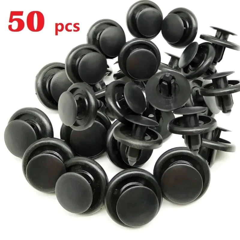 50Pc for Toyota Camry 7mm Plastic Auto Rivets Bumper Fasteners Fixing Clips Door Veneer Cover Catches Auto Fastener Car Interior
