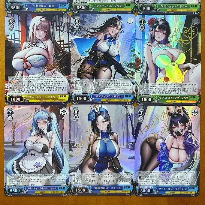 

BLBU WS Cards NIKKE SP7 Weiss Schwarz Card NIKKE SEC SSP Sexy Swimsuit ACG Weib Game Signature Card Diy Anime Collectible Cards