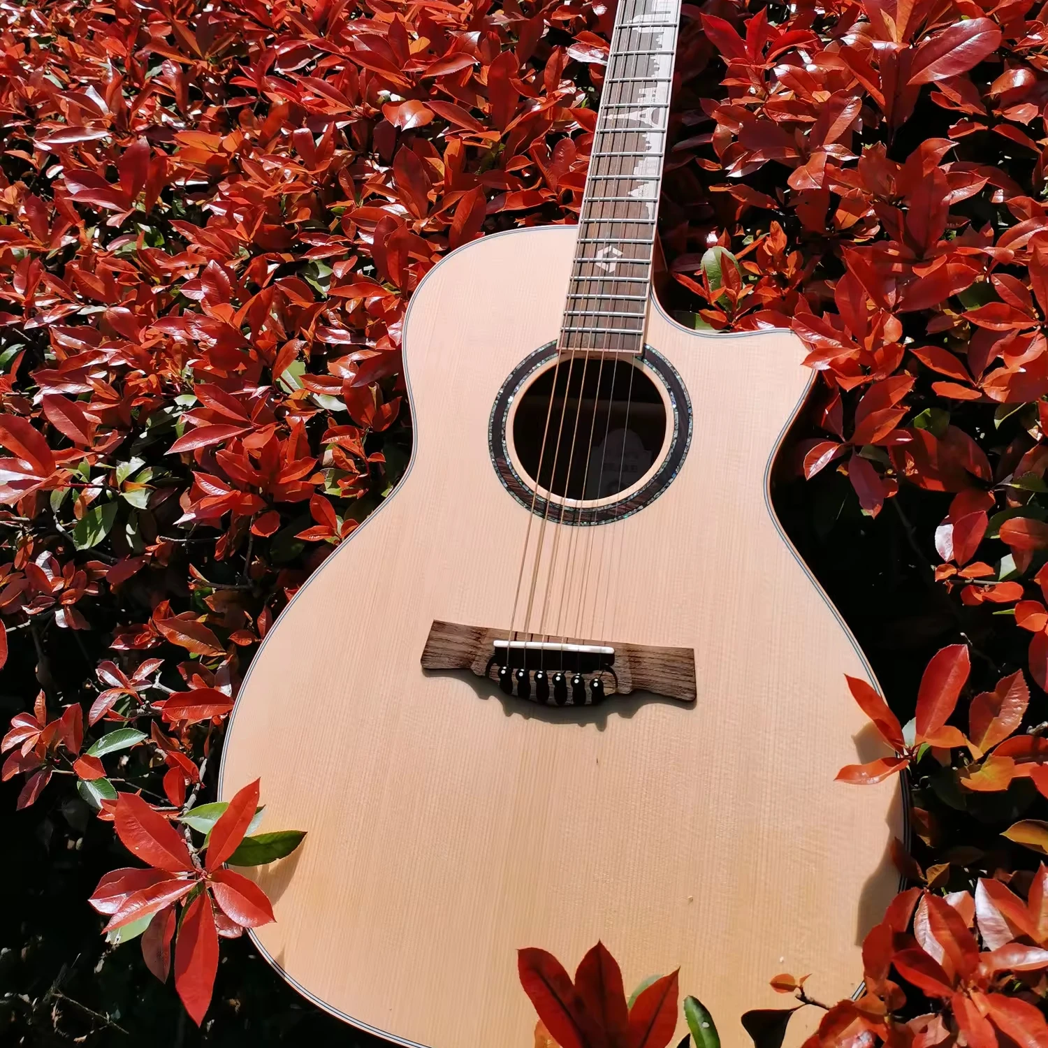 

G-500AC high quality acoustic guitars solid spruce mahogany guitar